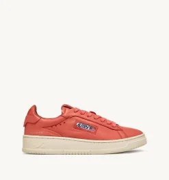 Sneakers Dallas Low In Morbida Pelle Tangerine Di Capra