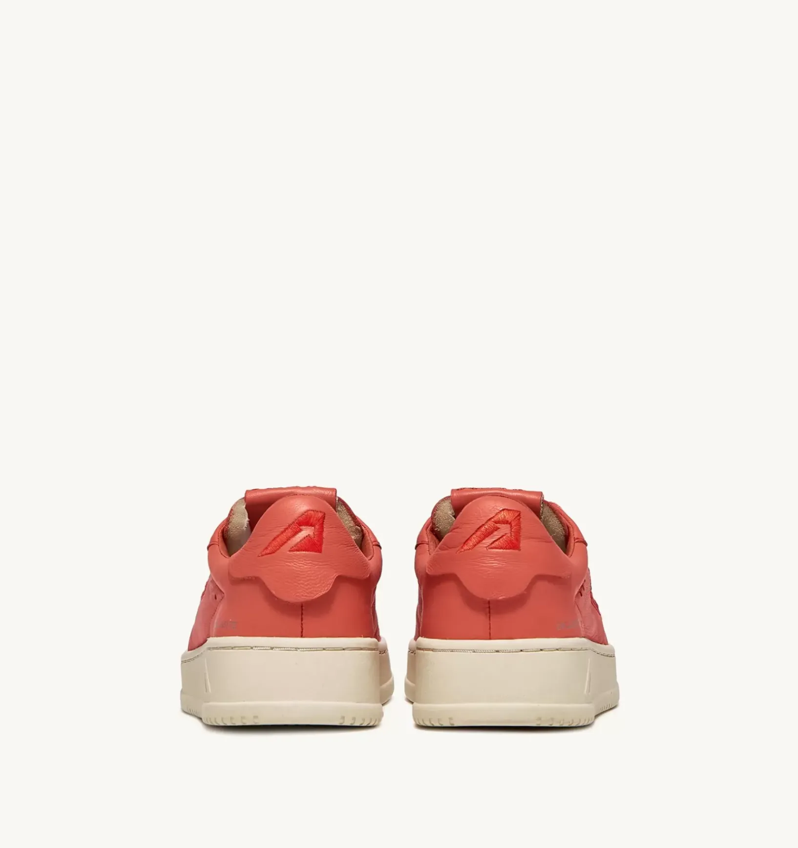 Sneakers Dallas Low In Morbida Pelle Tangerine Di Capra