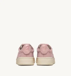 Sneakers Dallas Low In Morbida Pelle Peach Di Capra