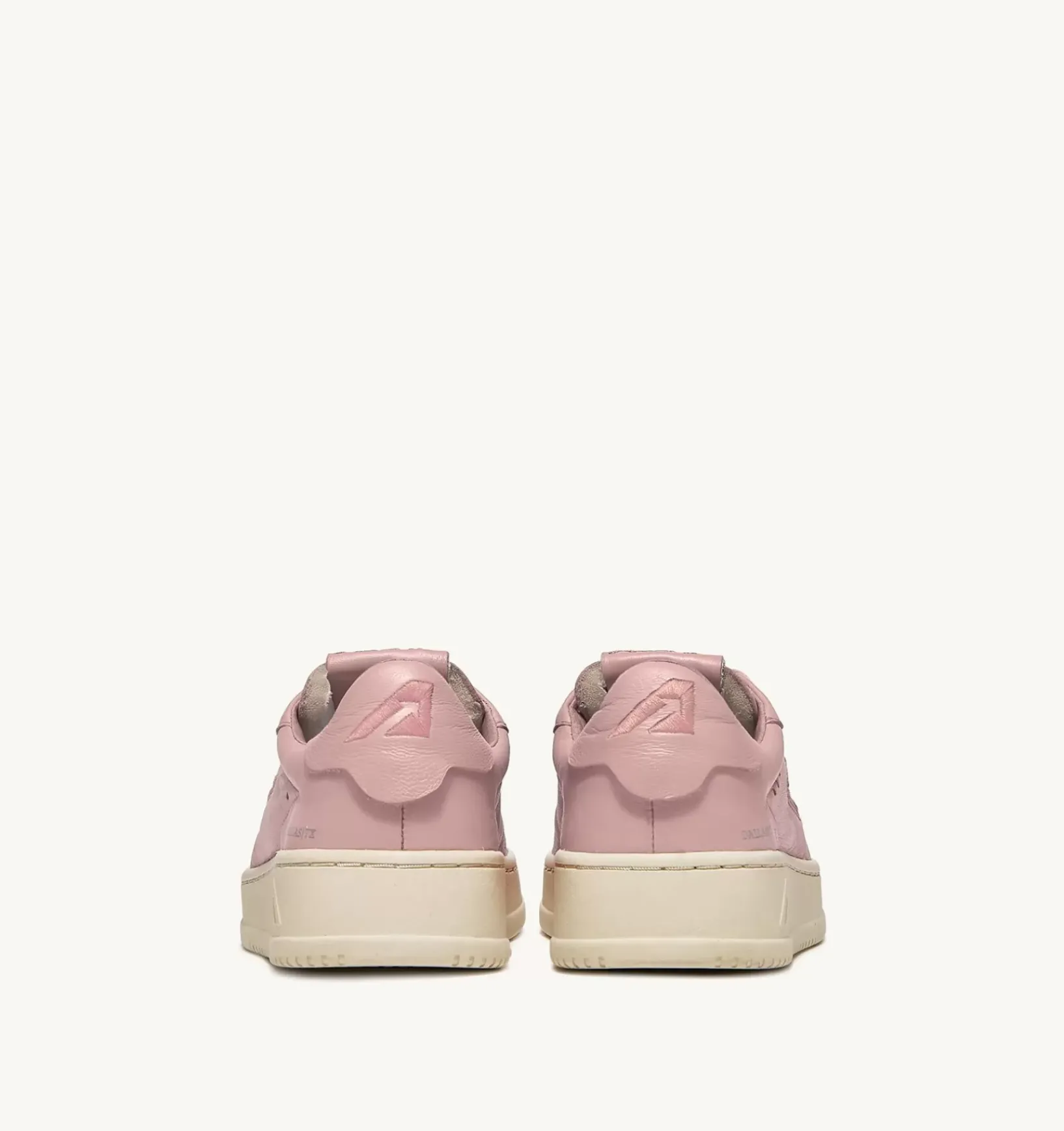 Sneakers Dallas Low In Morbida Pelle Peach Di Capra