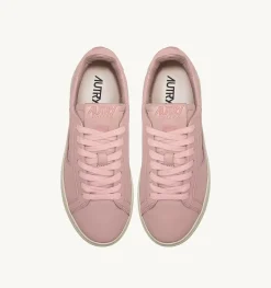 Sneakers Dallas Low In Morbida Pelle Peach Di Capra