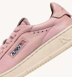 Sneakers Dallas Low In Morbida Pelle Peach Di Capra