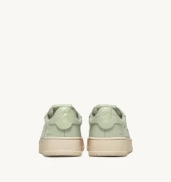 Sneakers Dallas Low In Morbida Pelle Green Di Capra
