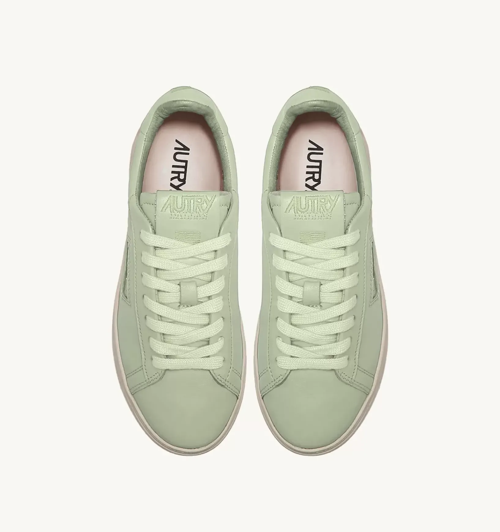 Sneakers Dallas Low In Morbida Pelle Green Di Capra