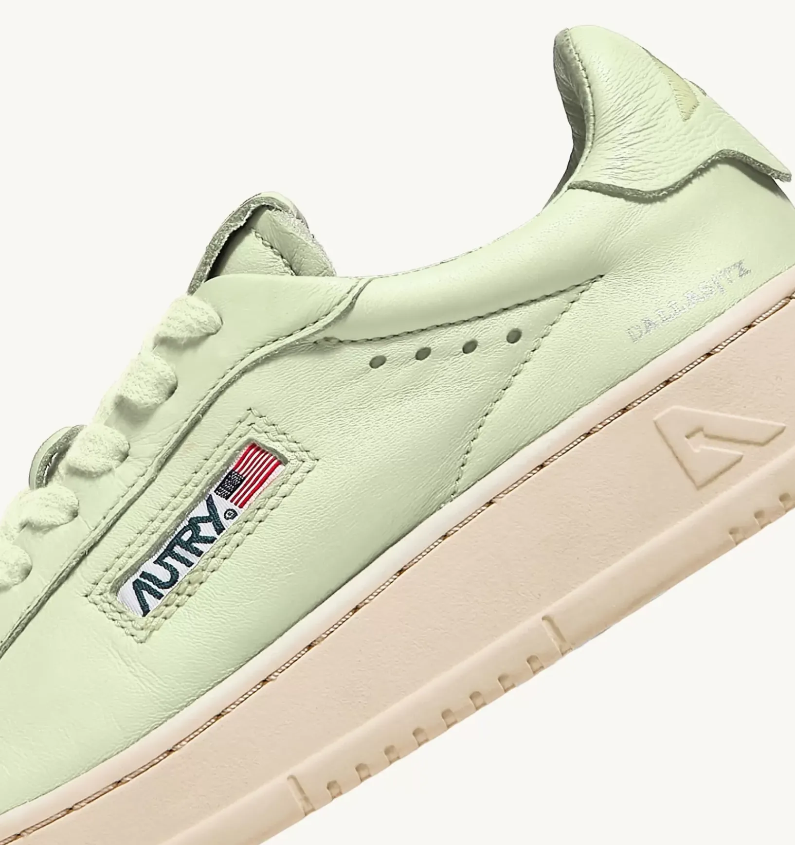 Sneakers Dallas Low In Morbida Pelle Green Di Capra