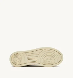 Sneakers Dallas Low In Pelle Colore Bianco E Turquoise