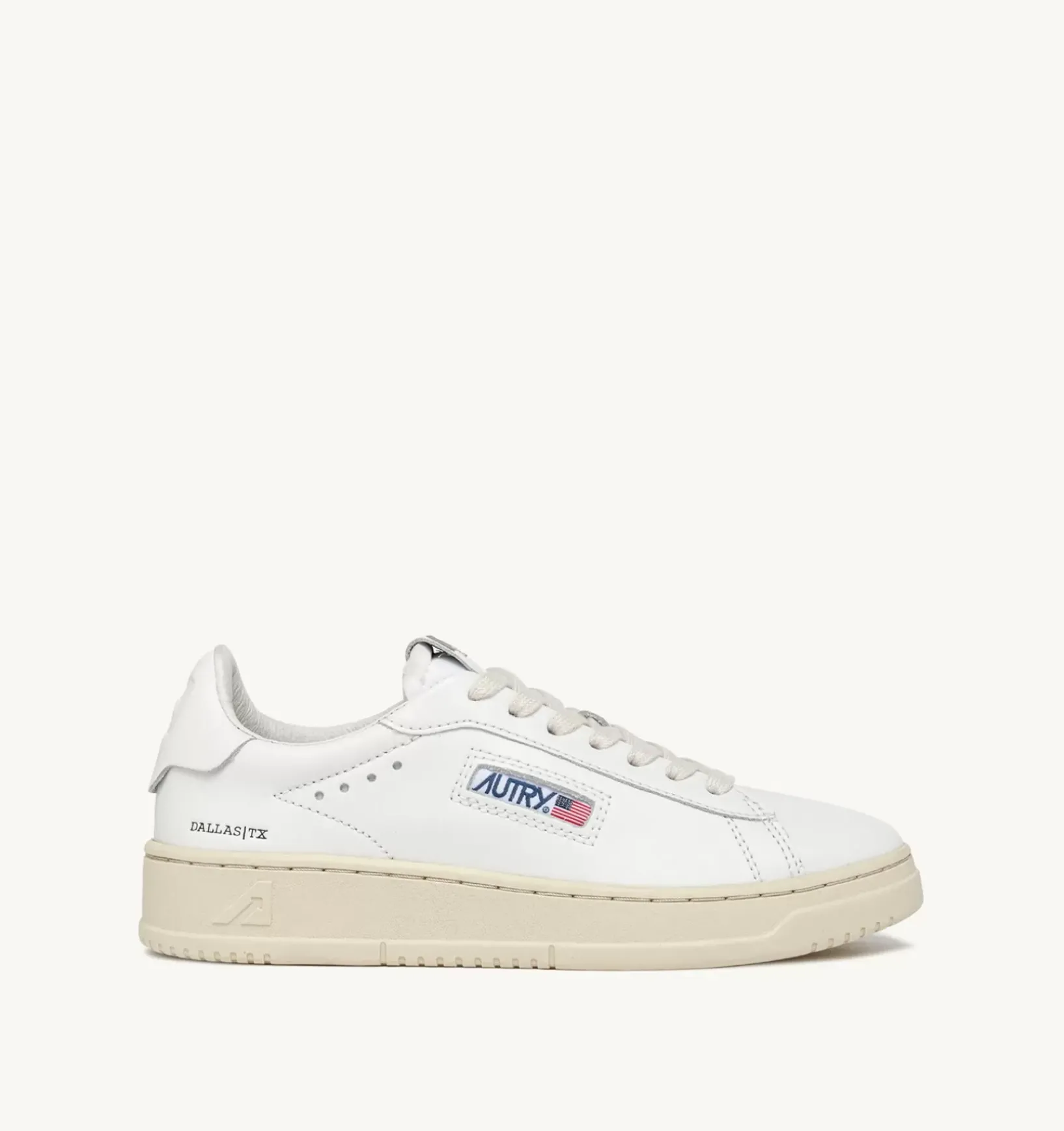 Sneakers Dallas Low In Pelle Colore Bianco