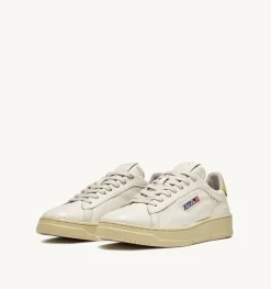 Sneakers Dallas Low In Pelle Di Capra E Nabuk Colore Giallo