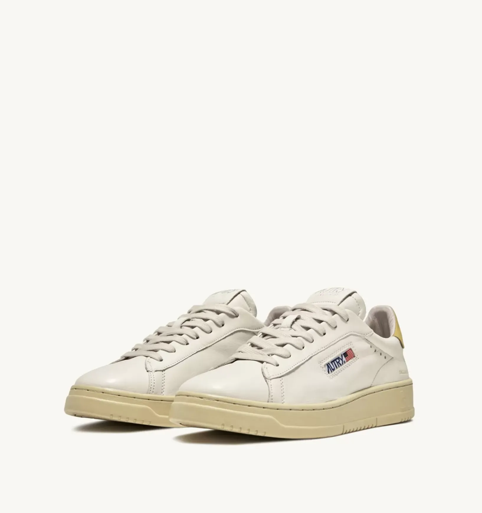 Sneakers Dallas Low In Pelle Di Capra E Nabuk Colore Giallo