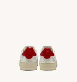Sneakers Dallas Low In Pelle Colore Bianco E Rosso