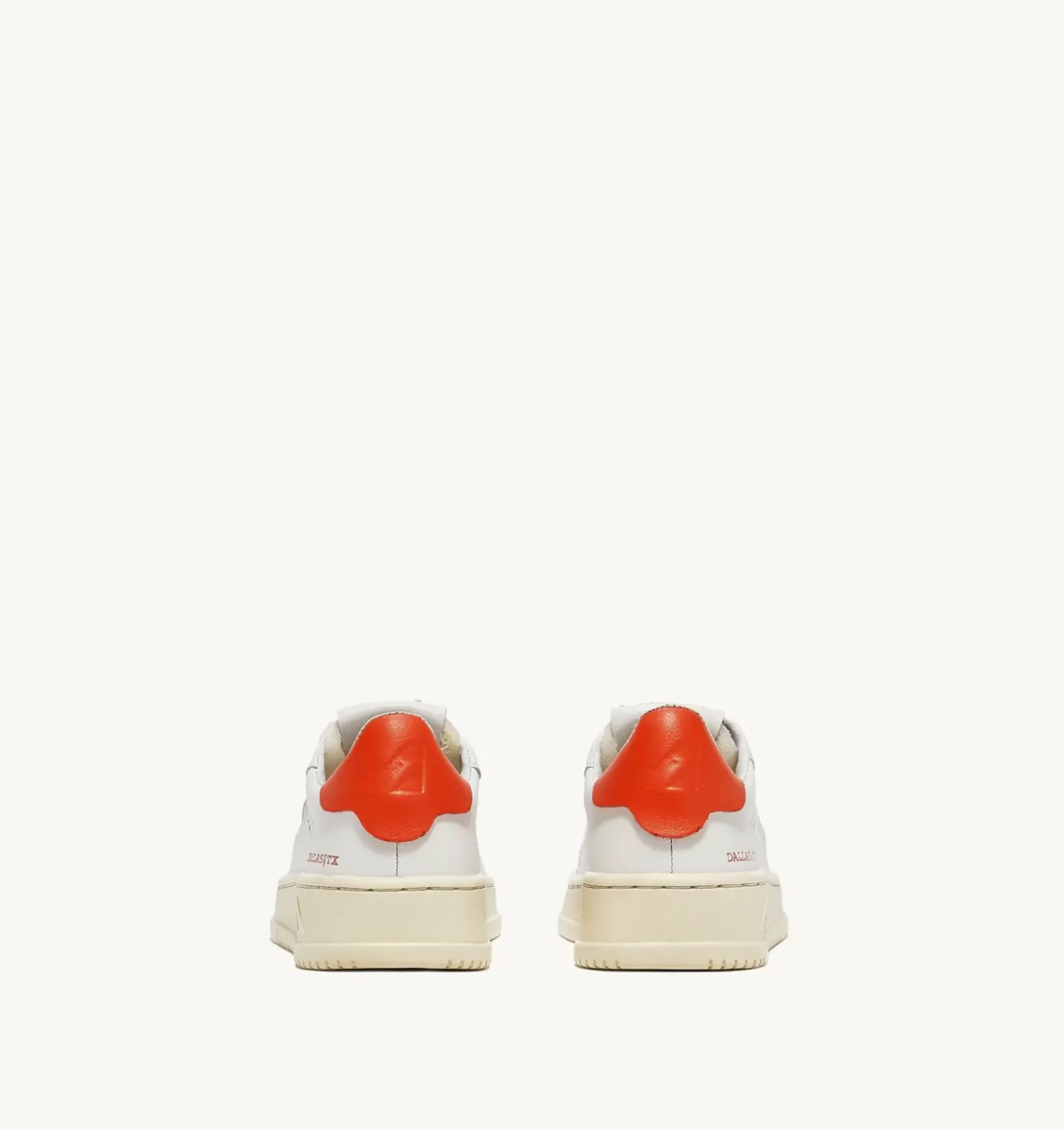 Sneakers Dallas Low In Pelle Colore Bianco E Tangerine Per Bambini