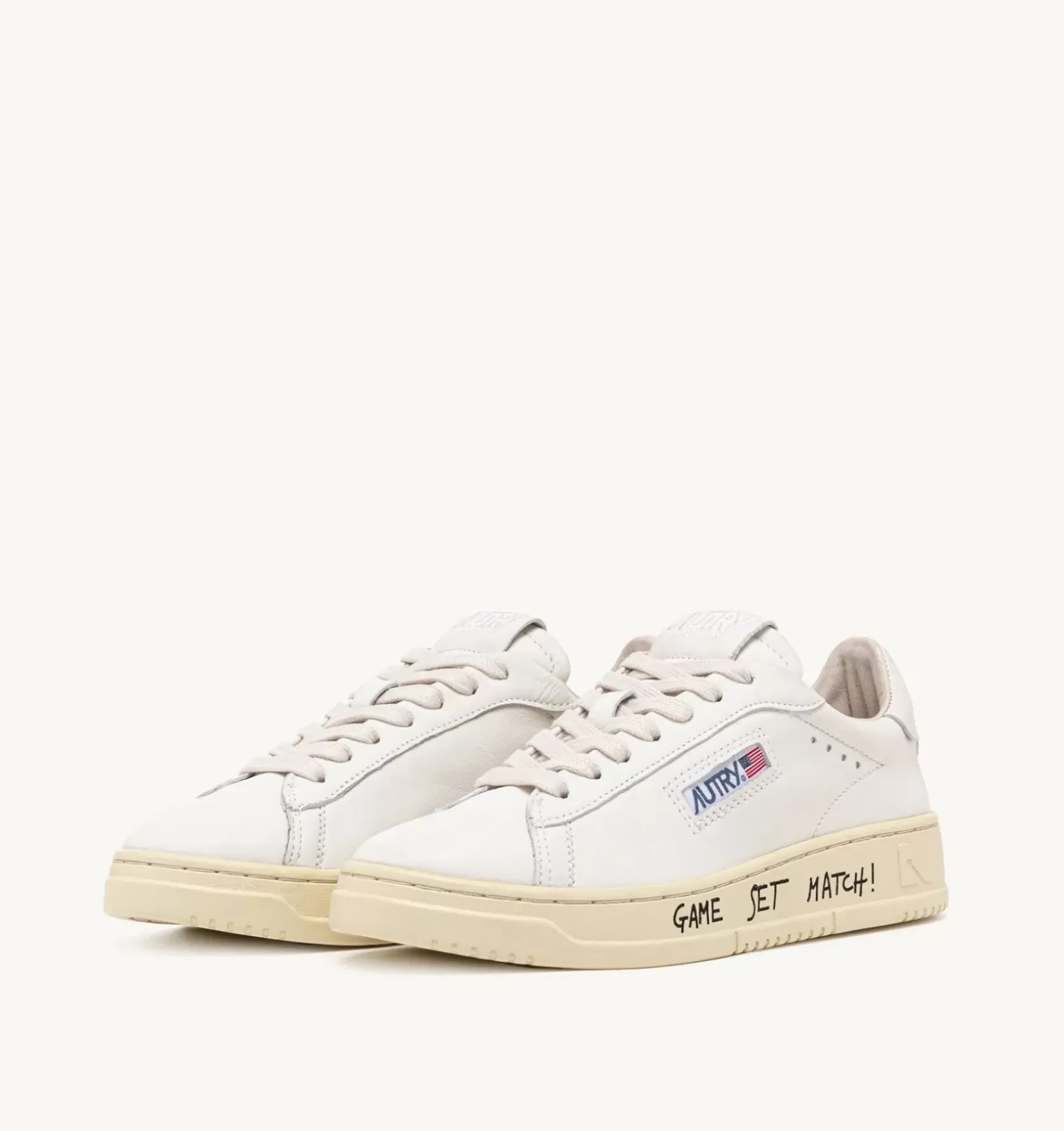 Sneakers Dallas Low In Pelle Bianca