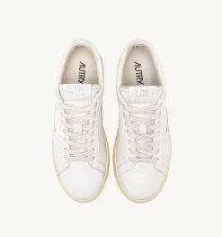 Sneakers Dallas Low In Pelle Bianca