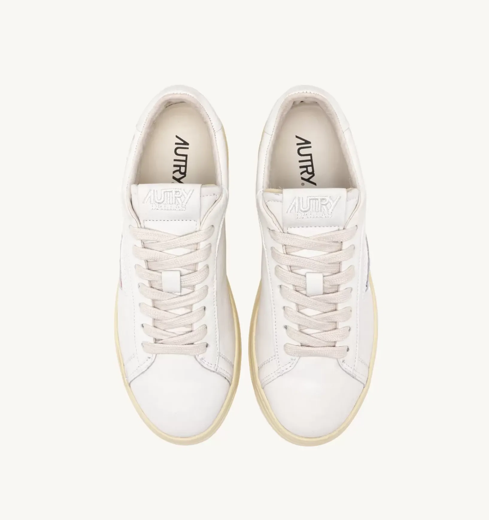 Sneakers Dallas Low In Pelle Bianca