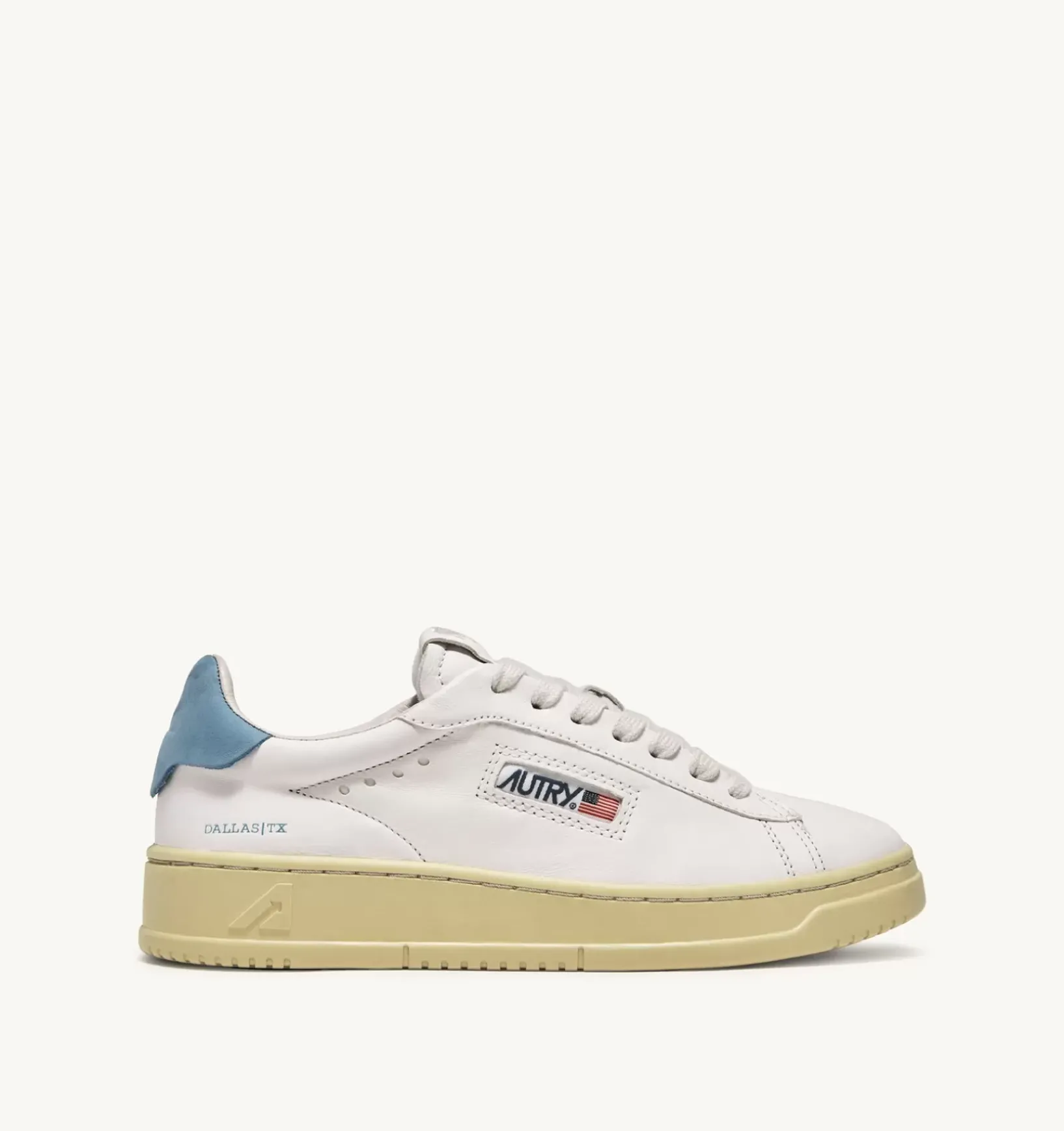 Sneakers Dallas Low In Pelle Di Capra E Nabuk Colore Blu