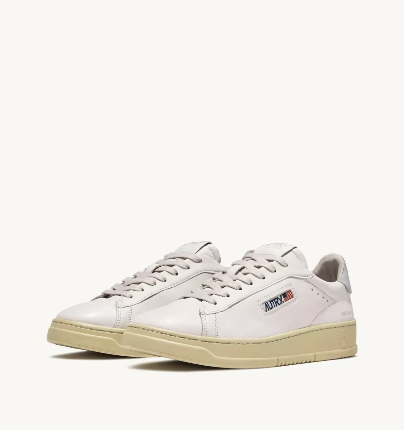 Sneakers Dallas Low In Pelle Di Capra E Nabuk Colore Bianco