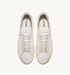 Sneakers Dallas Low In Pelle Di Capra E Nabuk Colore Bianco
