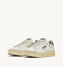 Sneakers Dallas Low Super Vintage In Pelle Bianco Blu