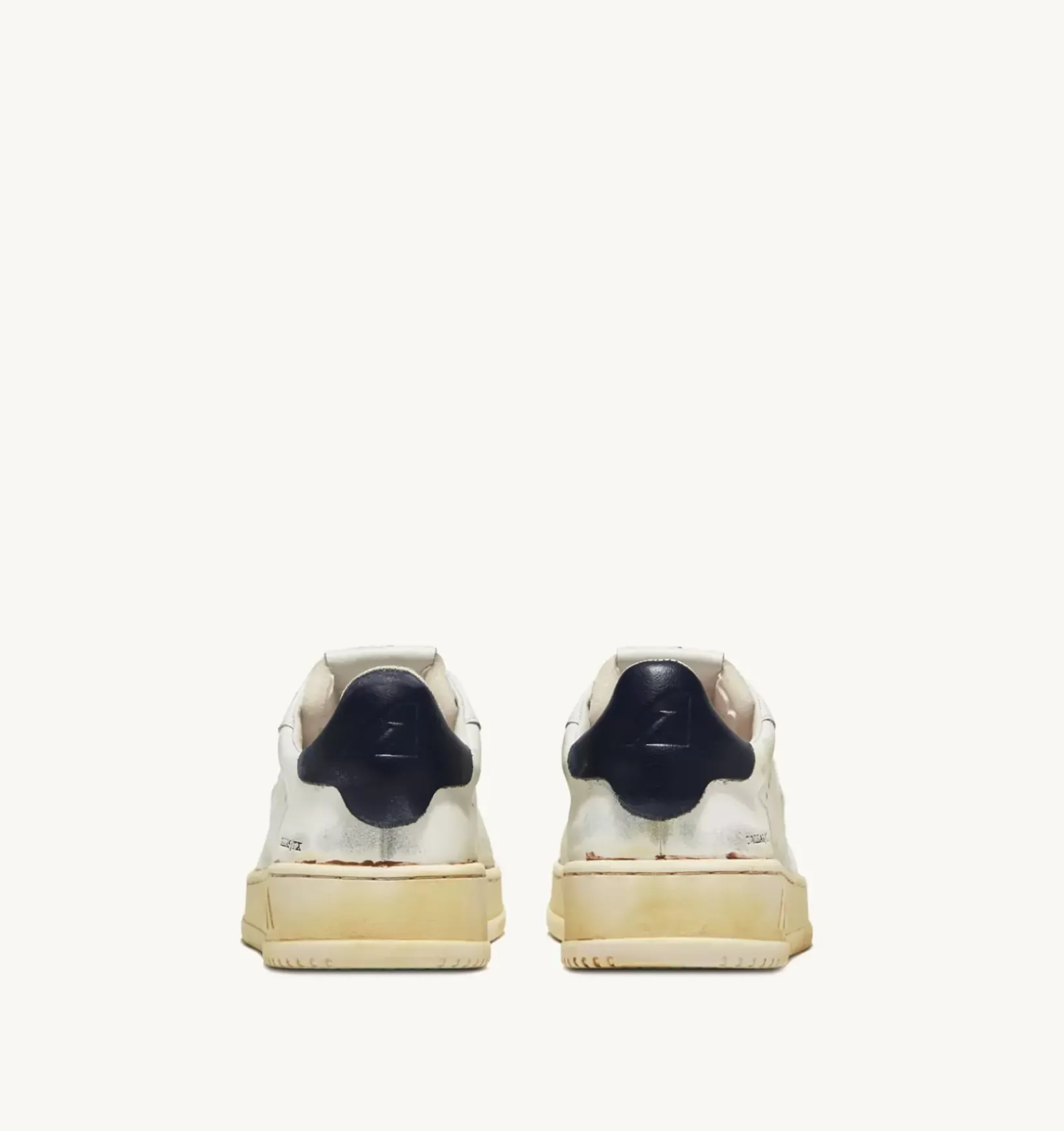 Sneakers Dallas Low Super Vintage In Pelle Bianco Blu