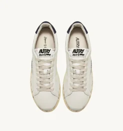 Sneakers Dallas Low Super Vintage In Pelle Bianco Blu