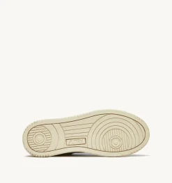 Sneakers Dallas Super Vintage Low In Pelle Bianco