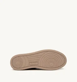 Sneakers Medalist Low In Velluto A Costine Verde E Pelle Bianca