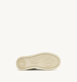 Sneakers Medalist Low In Pelle Bianca E Draw Action Print Per Bambini