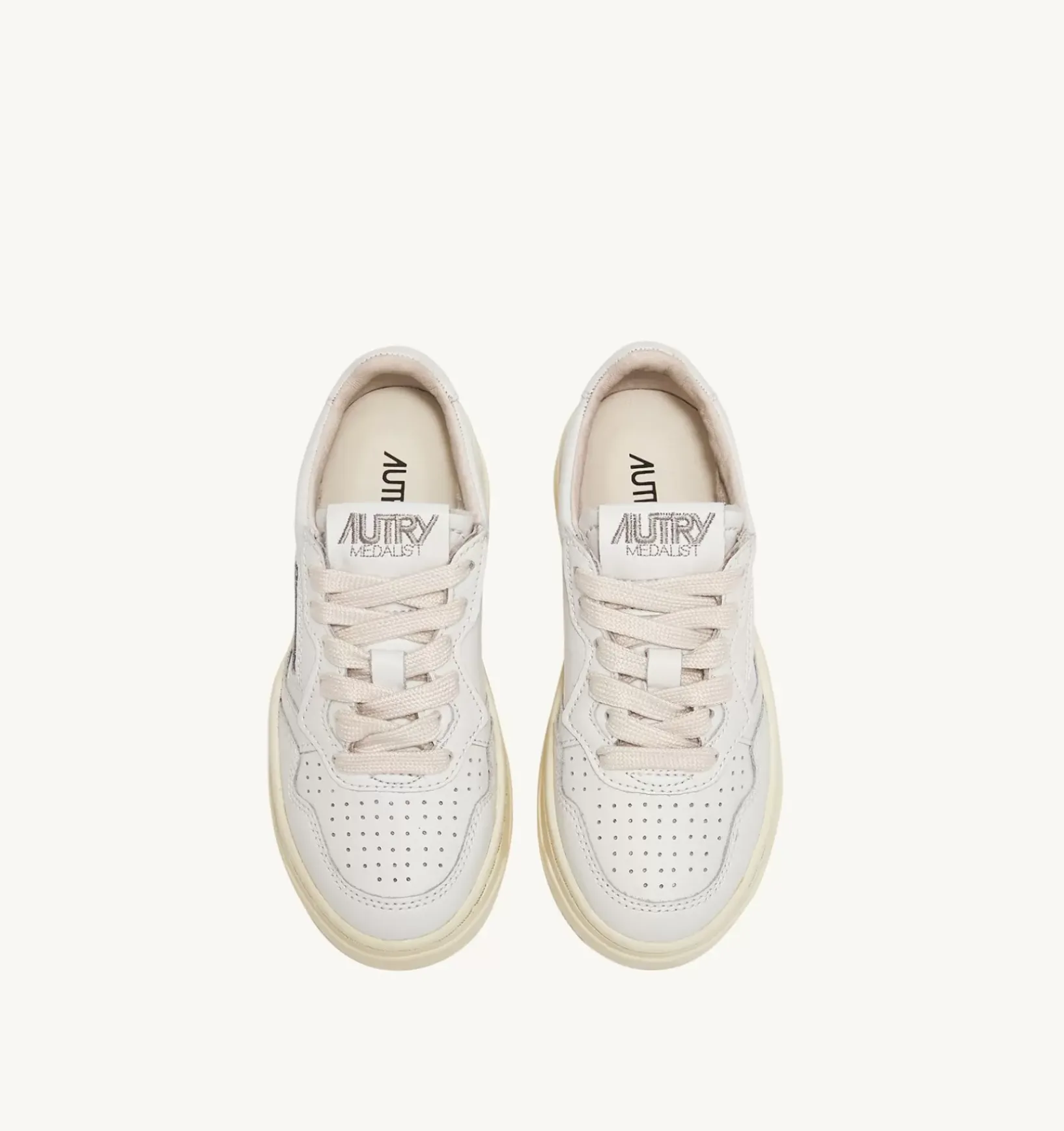Sneakers Medalist Low In Pelle Bianca E Draw Action Print Per Bambini