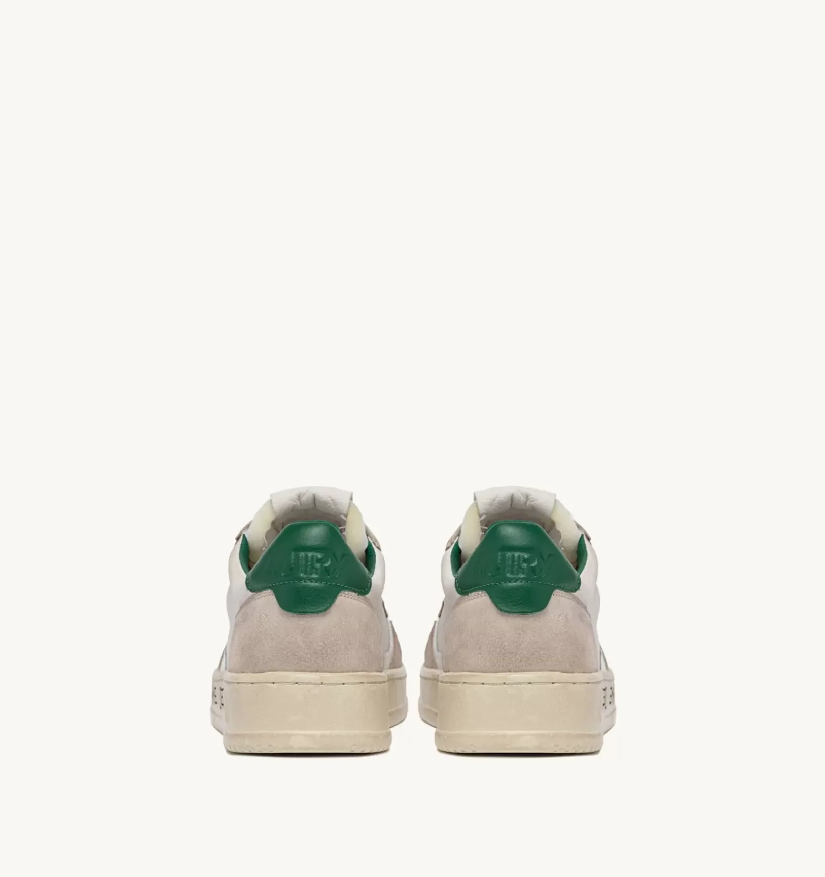 Sneakers Medalist Low In Suede E Pelle Bianca E Verde