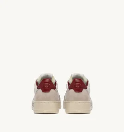 Sneakers Medalist Low In Pelle Bianca E Suede Beige