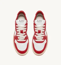 Sneakers Medalist Low In Pelle Bicolore Bianco E Rosso