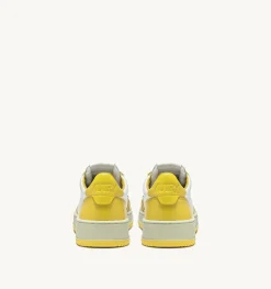 Sneakers Medalist Low In Pelle Bicolore Bianco E Giallo