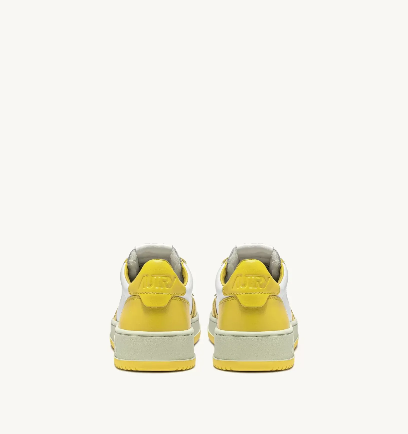 Sneakers Medalist Low In Pelle Bicolore Bianco E Giallo