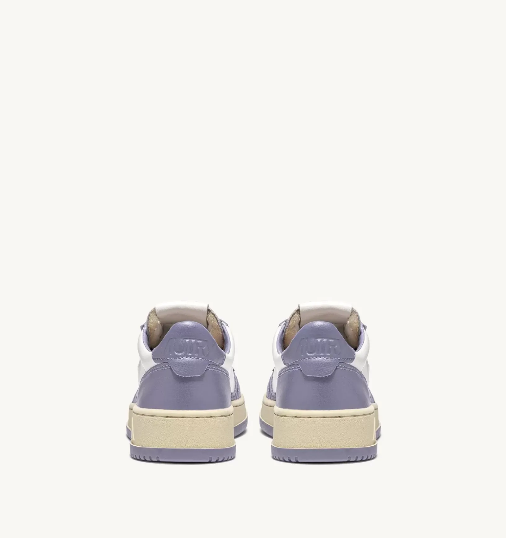 Sneakers Medalist Low In Pelle Bicolore Bianco E Lavender