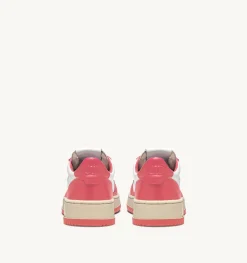 Sneakers Medalist Low In Pelle Bicolore Bianco E Lobster