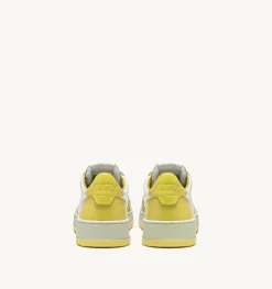 Sneakers Medalist Low In Pelle Bicolore Bianco E Giallo