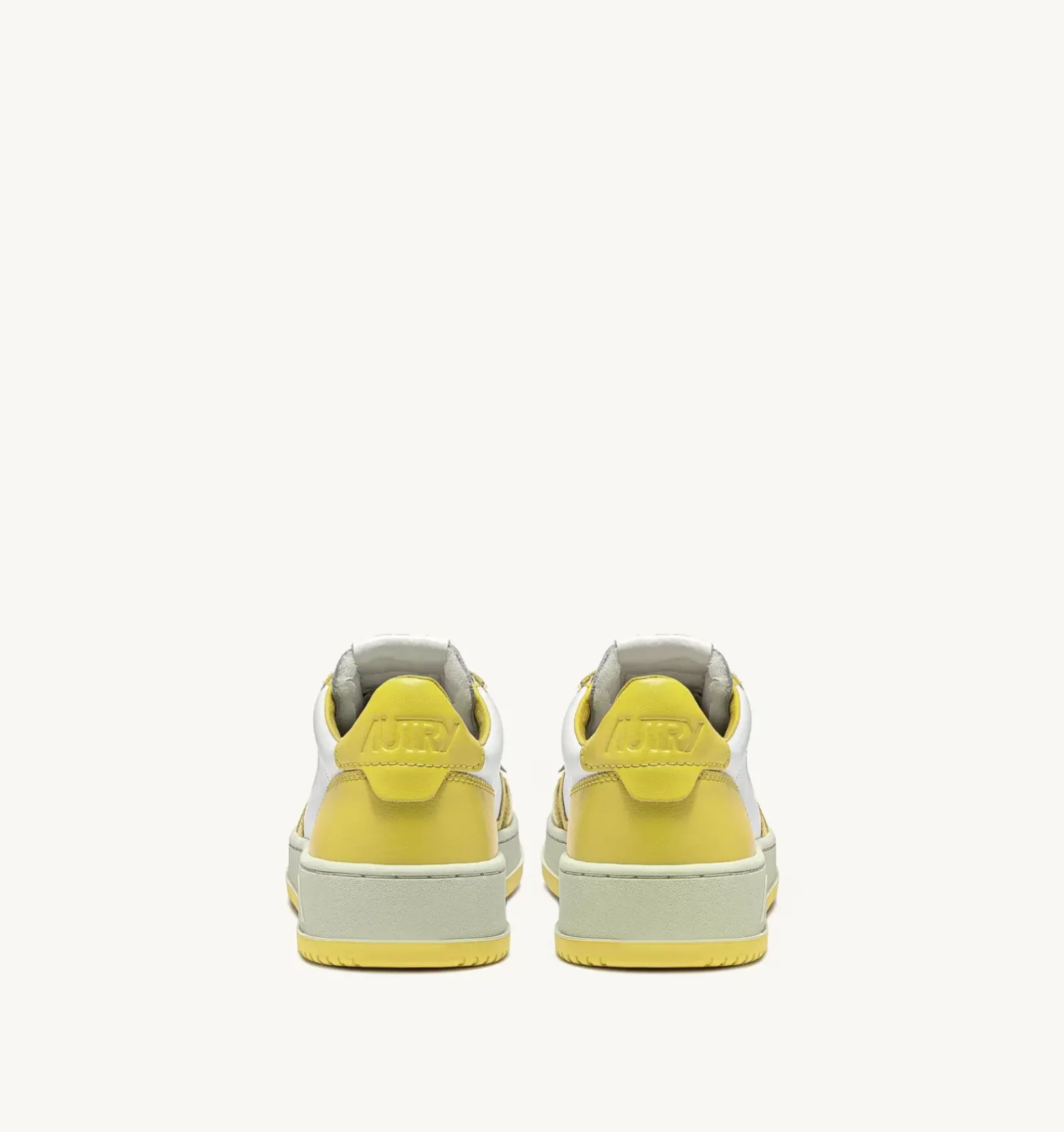 Sneakers Medalist Low In Pelle Bicolore Bianco E Giallo