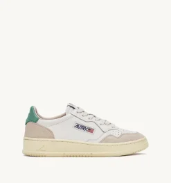Sneakers Medalist Low In Suede E Pelle Bianca E Malachi