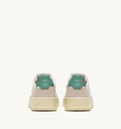 Sneakers Medalist Low In Suede E Pelle Bianca E Malachi