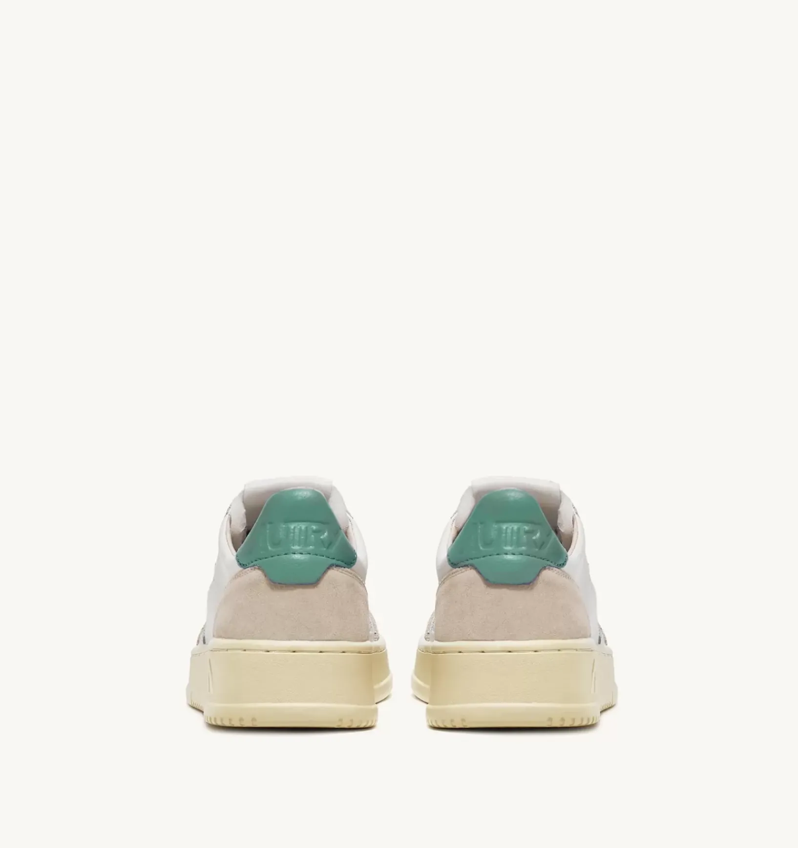 Sneakers Medalist Low In Suede E Pelle Bianca E Malachi