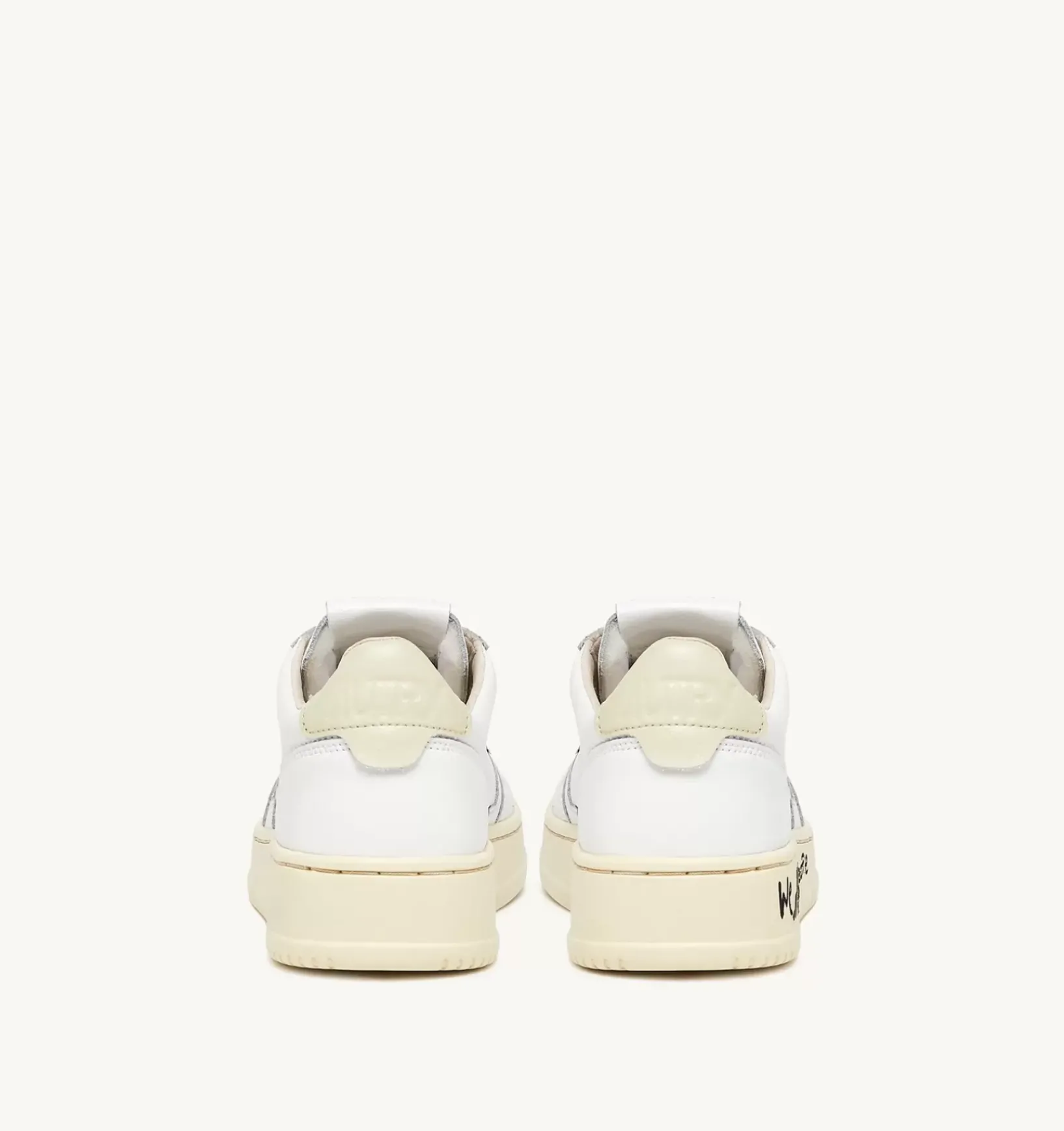 Sneakers Medalist Low In Pelle Bianca E Beige