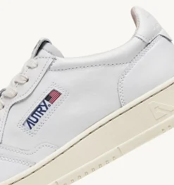 Sneakers Medalist Low In Pelle Bianca E Draw Action Print