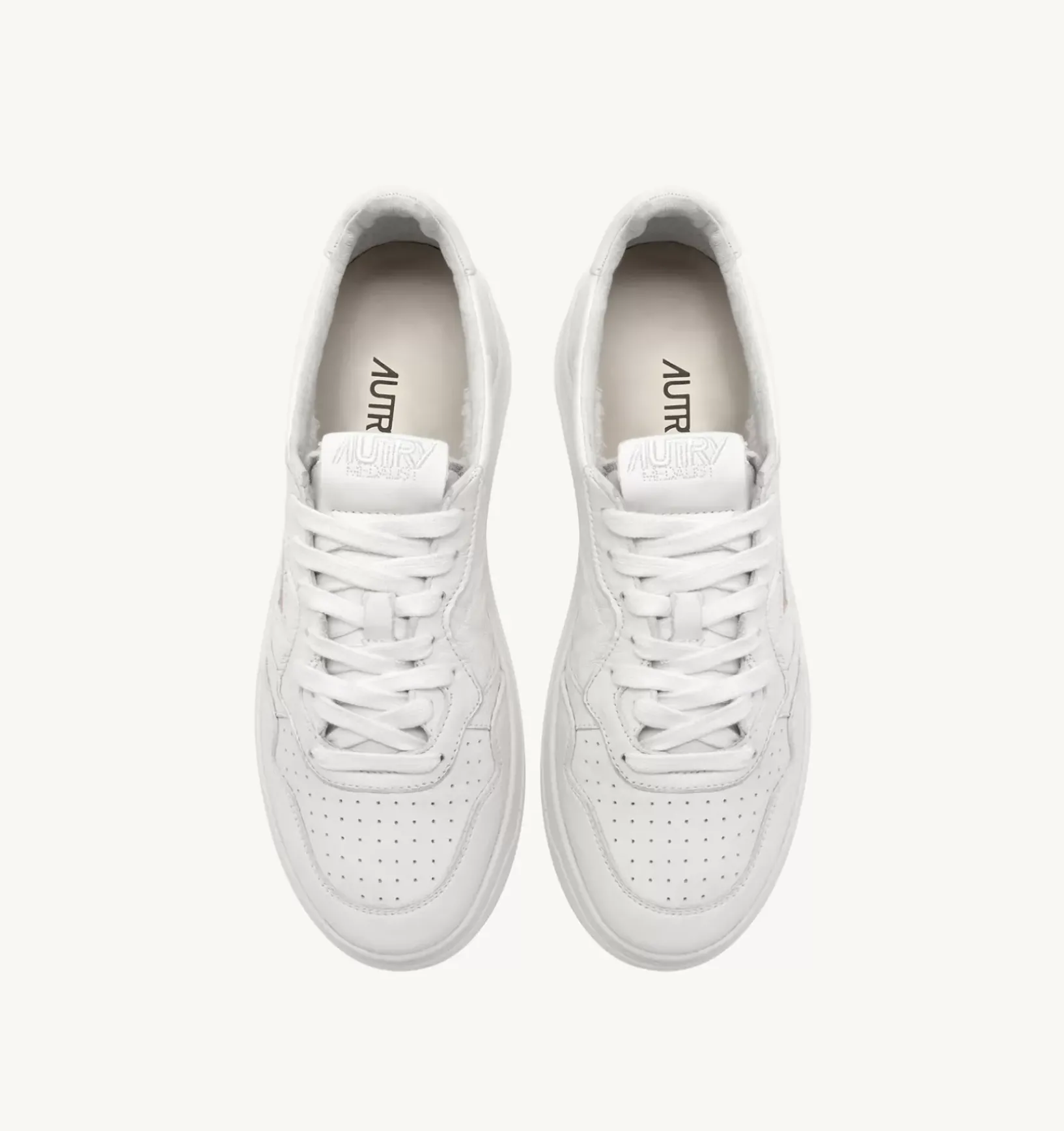 Sneakers Medalist Low In Pelle Di Capra Bianco Ottico