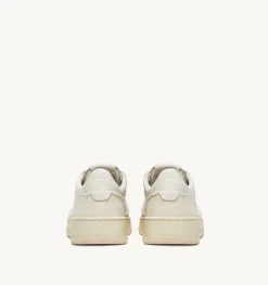 Sneakers Medalist Low In Pelle Di Capra E Tela Bianco Ivory