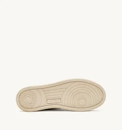 Sneakers Medalist Low In Pelle Di Capra E Tela Bianco Ivory