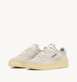 Sneakers Medalist Low In Suede Effetto Hair Sand