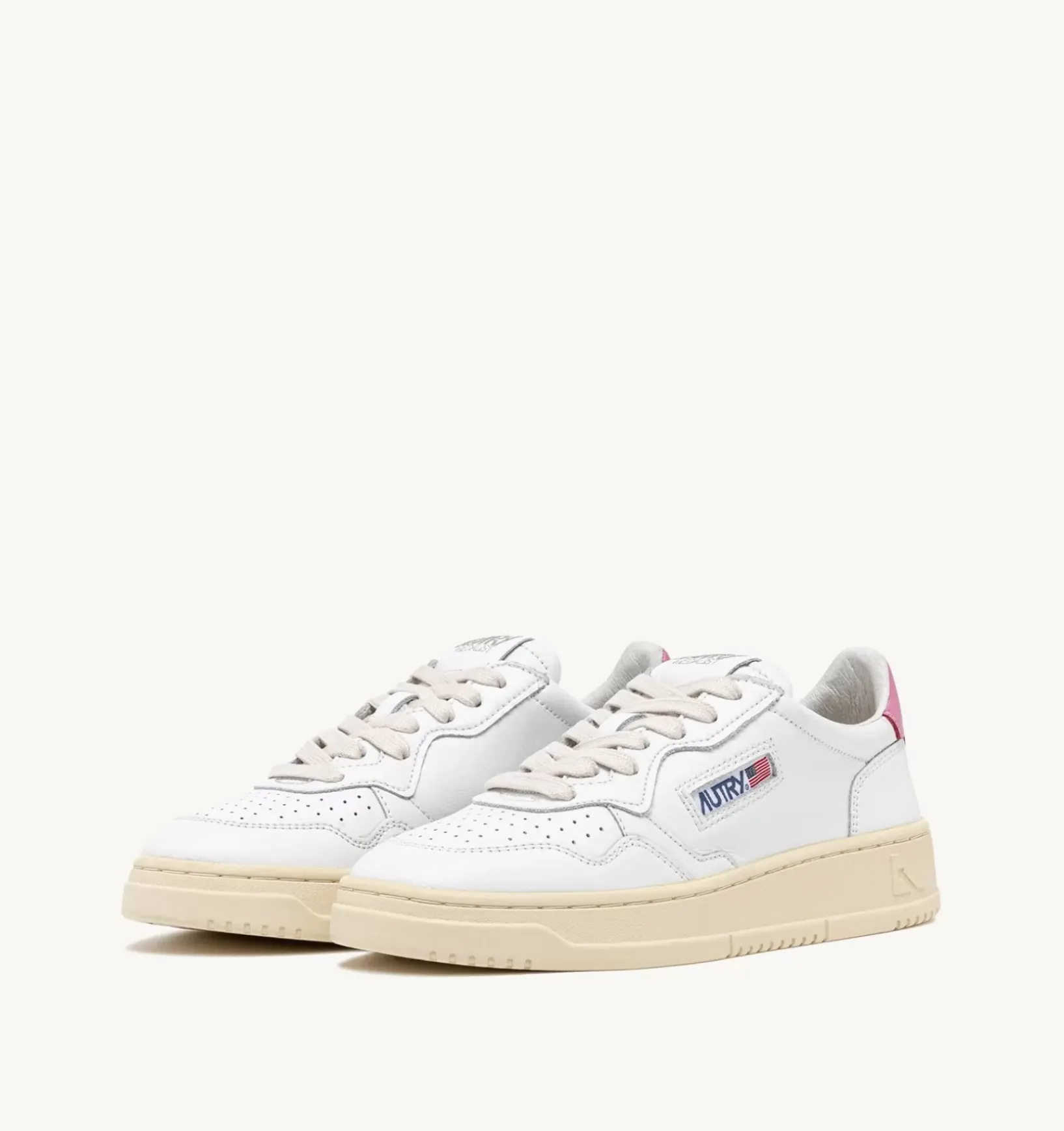 Sneakers Medalist Low In Pelle Bianca
