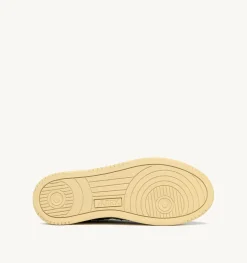 Sneakers Medalist Low In Pelle E Suede Bianco E Marrone