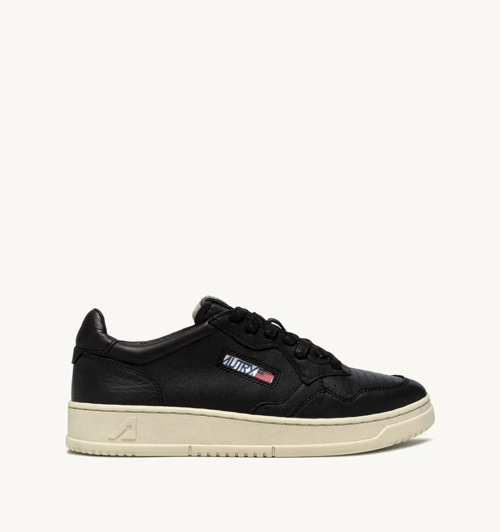 Sneakers Medalist Low In Morbida Pelle Nera Di Capra