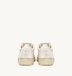 Sneakers Medalist Low In Pelle Effetto Snake Colore Bianco